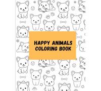 Happy Animals Book Colouring