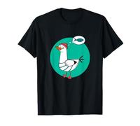 Happy As a Seagull Yummy Fish Food, Funny Seagull Cartoon Camiseta
