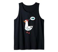 Happy As a Seagull Yummy Fish Food, Funny Seagull Cartoon Camiseta sin Mangas