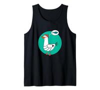 Happy As a Seagull Yummy Fish Food, Funny Seagull Cartoon Camiseta sin Mangas