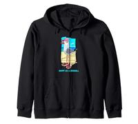 Happy As a Seagull Yummy Fish Food, Funny Seagull Cartoon Sudadera con Capucha