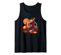 Happy Autumn Tea Graphic For Women and Kids Cute Fall Camiseta sin Mangas