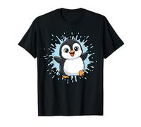 Happy Baby Penguin Splash, Lindo Amigo ártico Camiseta