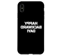 Happy Backward Day Design with Flipped Writing Carcasa para iPhone XS Max