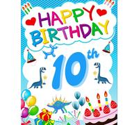 Happy Birthday 10th Birthday: Birthday Sketchbook and Notebook for Doodling, Sketching, Drawing, Painting, Diary Birthday gift for Boys: 120 Pages, 8.5*11 inch