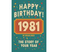 Happy Birthday! 1981: A Year in Headlines - Nostalgic 1981 History Book with Authentic News and Memories - Perfect Birthday or Anniversary Gift (Happy ... in Headlines (Birthday History Book Series))