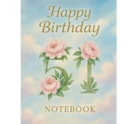 Happy Birthday 51: A Serene Floral-Themed Grid Notebook