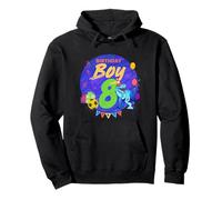 Happy Birthday Boy 8 Dinosaurio diseño Vintage Sudadera con Capucha