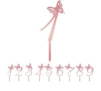 Happy Birthday Cake Topper,Adornos para Tartas con Números Acrílicos1 al 9,Decoración de Número para Tarta,Toppers de Número para Tarta,Ideal para Decorar Tartas de Cumpleaños y Fiestas (1)