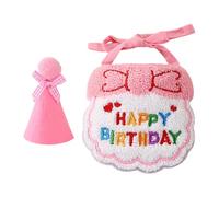 Happy Birthday Cat Costume - Adorable Celebration Collar, Cute Mini Hat Accessory, Joyful Feline Apparel Styling, Vibrant Decorative Long-Tail Keyword | Party Wear for Pets, Cats, Dogs