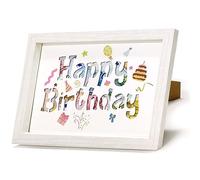 Happy Birthday Geldgeschenk, Geldgeschenke Geburtstag, Geld Geburtstag, Geld Geburtstagsgeschenk, Geldgeschenke Verpackung Geburtstagsgeschenk für Männer und Frauen Junge Mädchen 3D Holz Bilderrahmen
