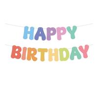 Happy Birthday Guirnalda, Multicolor Banderola Feliz Cumpleaños, Pancarta Feliz Cumpleaños, Decoración Cumpleaños para Adultos Y Niños