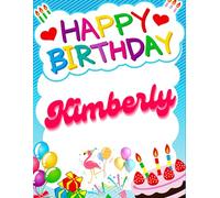 Happy Birthday Kimberly: Birthday Sketchbook and Notebook for Doodling, Sketching, Drawing, Painting, Diary Birthday gift for Girls: 120 Pages, 8.5*11 inch