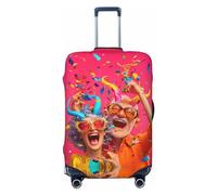 Happy Birthday No.103 - Fundas protectoras elásticas para equipaje de 45,7 a 81,3 cm, Negro, Medium