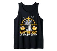 Happy Birthday To The Best Hunter Funny Birthday Hunting Camiseta sin Mangas