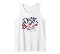 Happy Birthday USA 250th - America's Anniversary 2026 Camiseta sin Mangas