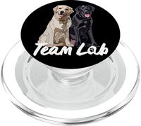 Happy Black Lab Yellow Labrador Retriever El Laboratorio Padre Mamá PopSockets PopGrip para MagSafe