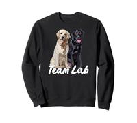 Happy Black Lab Yellow Labrador Retriever El Laboratorio Padre Mamá Sudadera