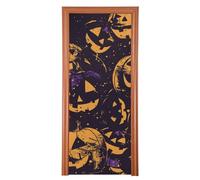 Happy Bluray - Decoración de Halloween para puerta delantera, 35 x 79 pulgadas, pancarta de Hello Spring, suministros para fiestas, M