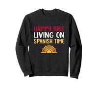 Happy Brit Living On Spanish Time - Fun British Spain Expat Sudadera