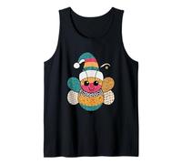 Happy Bumblebee con Sombrero navideño, Alegre Camiseta sin Mangas