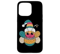 Happy Bumblebee con Sombrero navideño, Alegre Carcasa para iPhone 15 Pro MAX