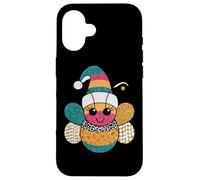 Happy Bumblebee con Sombrero navideño, Alegre Carcasa para iPhone 16