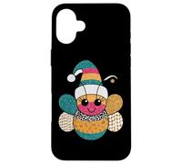 Happy Bumblebee con Sombrero navideño, Alegre Carcasa para iPhone 16 Plus