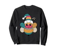 Happy Bumblebee con Sombrero navideño, Alegre Sudadera