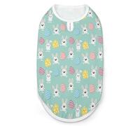 Happy Bunny and Easter Eggs - Ropa estampada para mascotas, camisetas para mascotas, camisas geniales para cachorros pequeños, medianos y grandes, perros y gatos, talla S