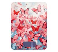 Happy Butterfly - Báscula portátil con pantalla LCD para alimentos, 11 libras/1 onzas, escala de 5 kg/5 g, escala en gramos y onzas con 4 unidades para cocinar especias y hornear (pilas no incluidas)