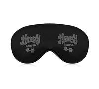 Happy Camper Dog Paw Soft Eye Mask Cover Sombreado efectivo Blindfold Comfort Sleep Mask con correa elástica ajustable