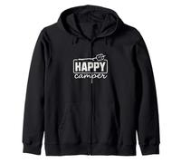 Happy Camper Marshmallow Divertido Senderismo Camping Hombres Mujeres Niños Sudadera con Capucha