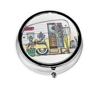 Happy Campers - Mini caja de medicina organizadora portátil de bolsillo para medicinas