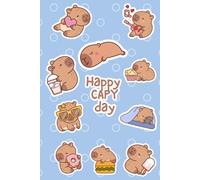 Happy Capy Day - Album azzurro Capibara: Album disegno copertina azzurra con capibara. Per bambina, bambino, ragazza e ragazzo.