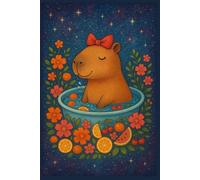 Happy Capybara in Fruit Bath - Cute Journal of Joy and Relaxation: Perfect for School, Notes, Dreams and Positive Energy