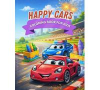 Happy Cars Coloring Book for Kids