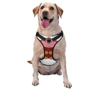 Happy Cartoon Pig - Chaleco de tracción para mascotas, ideal para pasear perros, senderismo, viajes diarios