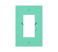 Happy Cartoon - Rollo de papel higiénico para interruptor de luz, placa de pared, cubierta de placa frontal, 1 banda, decorador, receptáculo, para decoración del hogar, cocina, habitación, baño