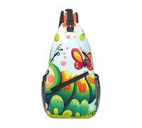 Happy Caterpillar - Mochila cruzada de viaje para hombre, mochila de senderismo