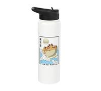 Happy Cats Ramen Bowl Japonés Waves Kids Kawaii Estética Stainless Steel Insulated Water Bottle