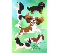 Happy Cavaliers Notebook: A Plain, Lined Notebook, A5, Great for Jotting Down Ideas, Note Taking, Making To Do Lists etc.