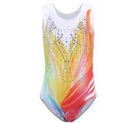 Happy Cherry Leotardo de Gimnasia para Niños Niñas Maillot de Ballet sin Manga con Cuello Redondo Body Atlético para Danza Yoga Baile, 7-8 Años