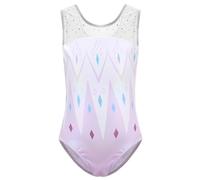 Happy Cherry Maillot de Gimnasia Niñas Leotardo de Danza Clásico sin Manga Body de Ballet Transpirable Ropa de Una Pieza Gimnástica Actuación, 9-10 Años