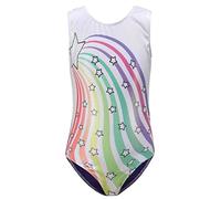 Happy Cherry Maillot de Gimnasia Niñas Leotardo de Danza Clásico sin Manga Body de Ballet Transpirable Ropa de Una Pieza Gimnástica Actuación, 9-10 Años