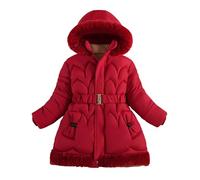 Happy Cherry Niña Abrigo con Capucha Cálido Chaqueta Invierno Grueso para Niñas Infantil Chica Ropa Caliente Al Aire Libre120