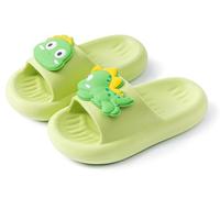 Happy Cherry - Zapatillas de Piscina Niño Niña Zapatillas de Casa Dinosaurio Antideslizante Chanclas de Dibujos Animados Zapatos de Baño Sandalias Pantuflas de Playa Niños Verano - Verde - 26-27 EU