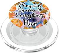 Happy Chillin Season Fall Pumpkin Pie Case PopSockets PopGrip para MagSafe