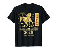 Happy Chinese New Year 2026 Shirt: Lucky Year of The Horse Camiseta