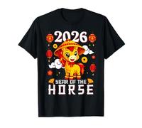 Happy Chinese New Year 2026 Year of The Horse Kids Son Camiseta